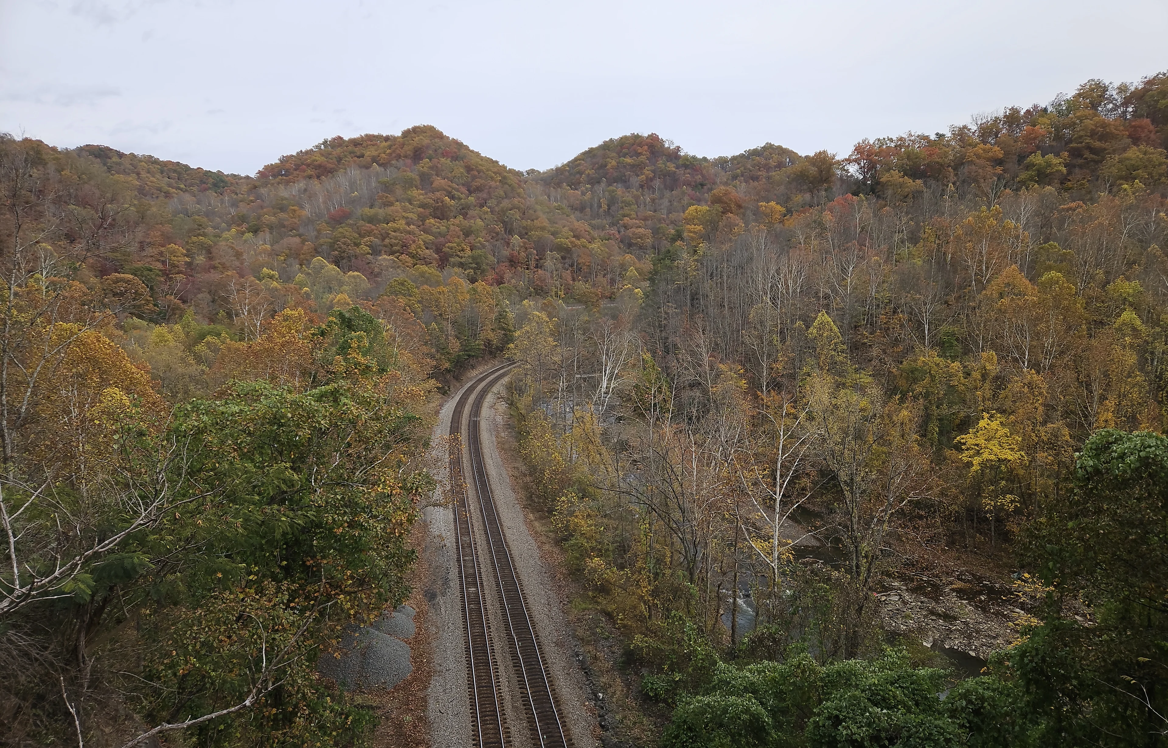 Looking east towards Bluefield